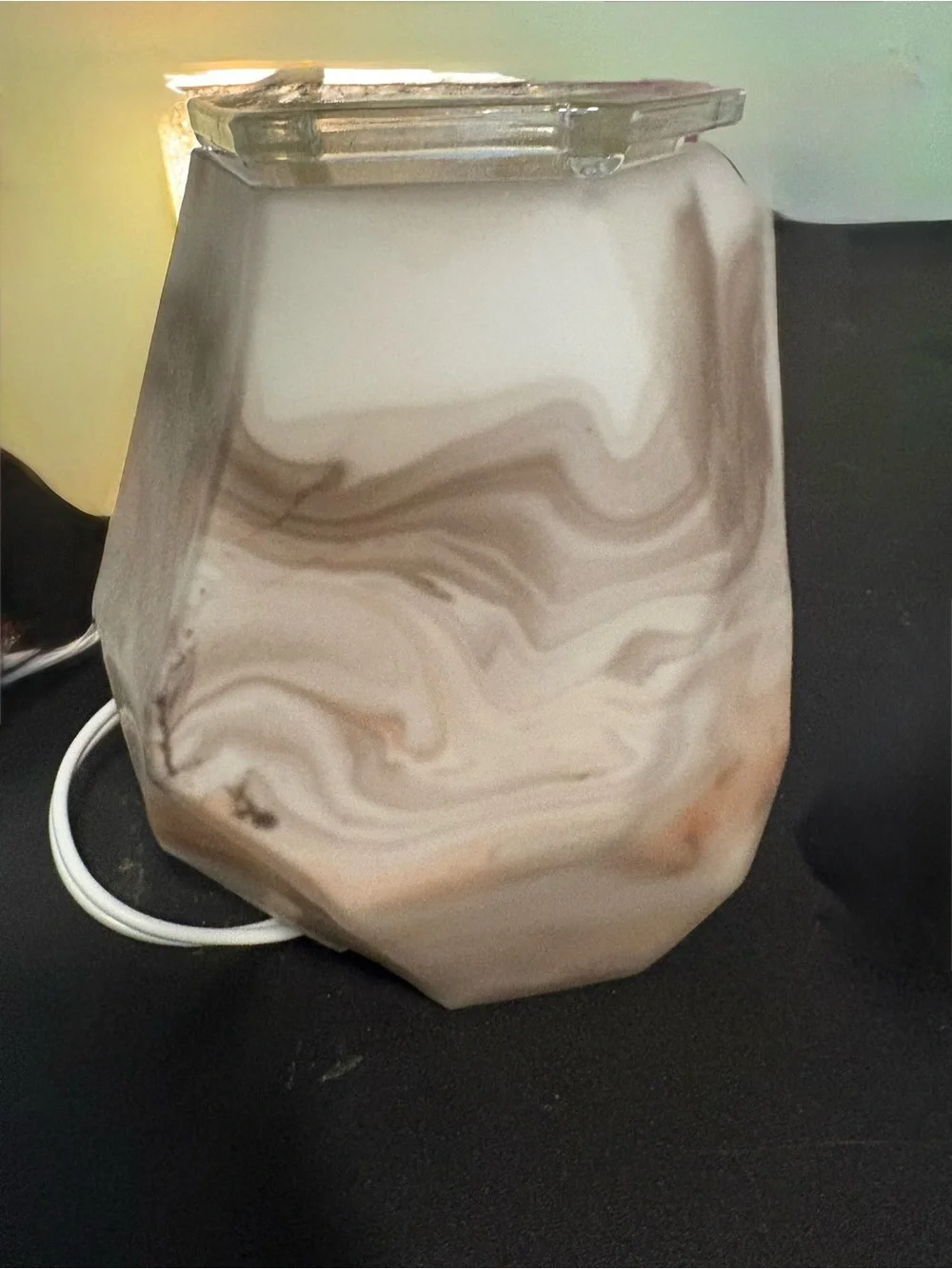 Scentsy Rock Quartz Marble-Effect Ceramic Warmer